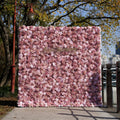 Monet：5D Fabric Artificial rolling up curtain flower wall Free Shipping
