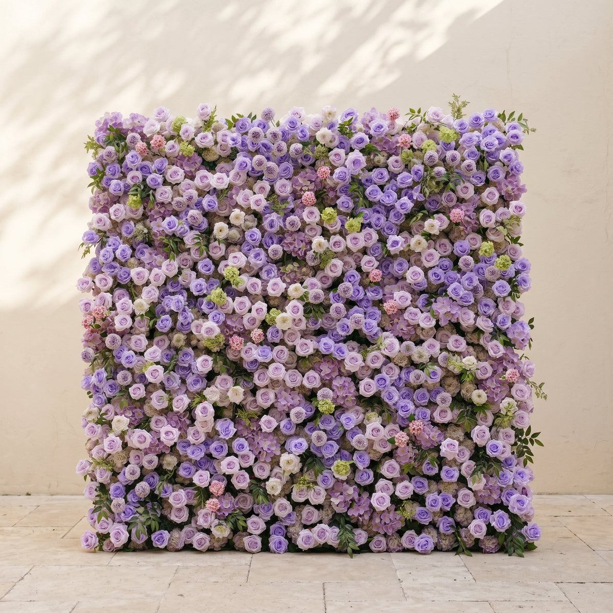 Morbelle:5D Lavender Purple Silk Rose Flower Wall Roll-Up Fabric Backdrop for Romantic Weddings & Proposals Free Shipping