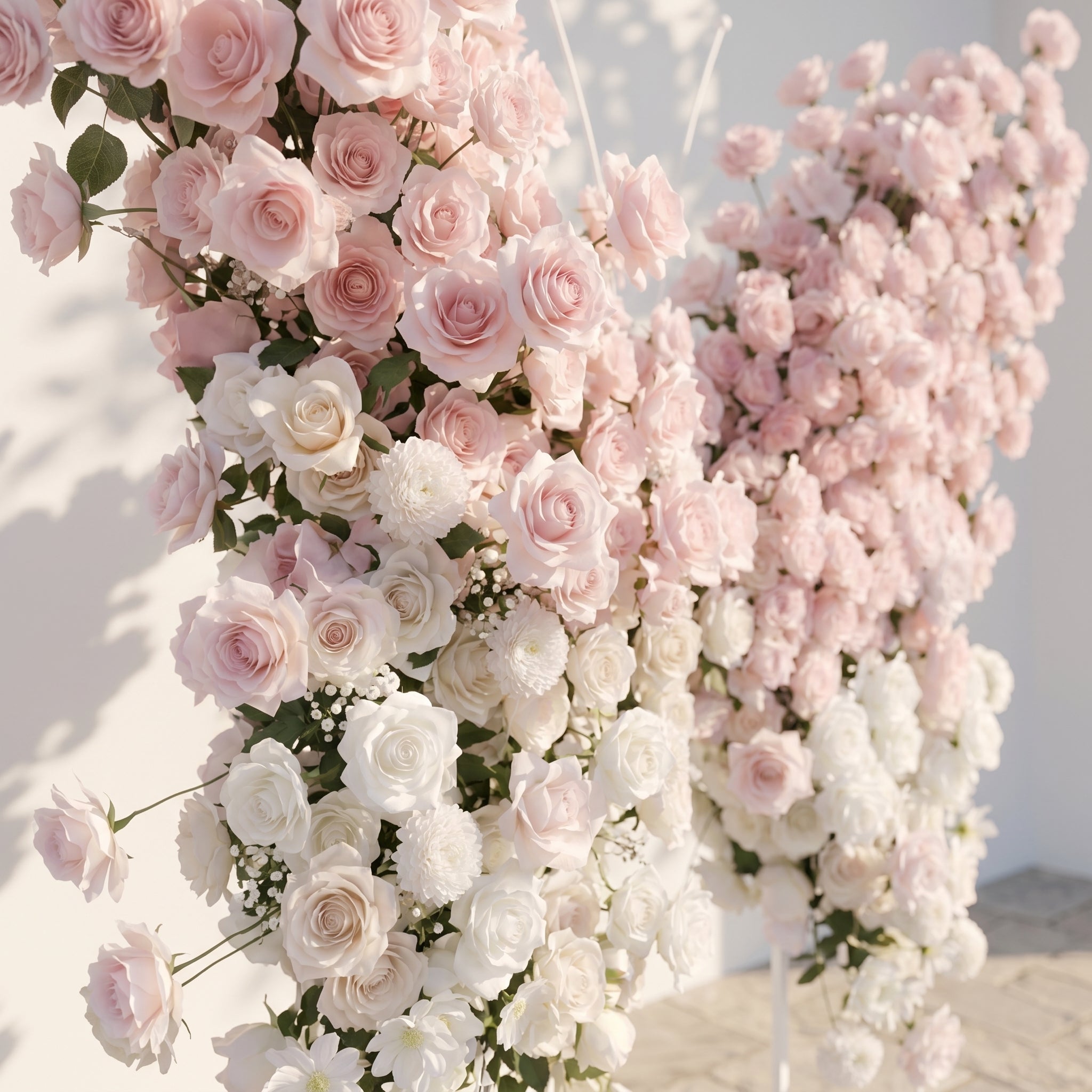 Morviane: Exquisite Pink Butterfly-Shaped Flower Wall for Luxury Events & Parties Backdrop Free Shipping