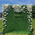 Nat：4D Fabric Artificial rolling up curtain flower wall Free Shipping