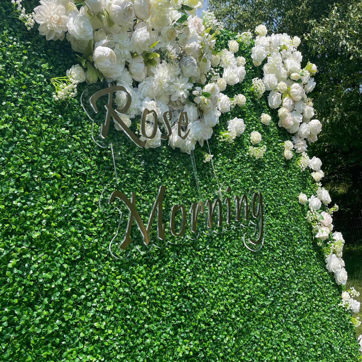 Nat：4D Fabric Artificial rolling up curtain flower wall Free Shipping