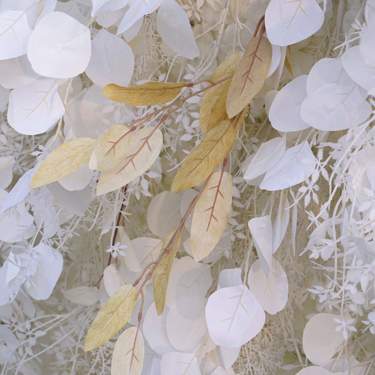 Pampas：5D Grey Pampas Grass Fabric Artificial rolling up curtain flower wall Free Shipping