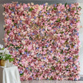 Parton：5D Garden Series New Fabric Artificial rolling up curtain flower wall Free Shipping
