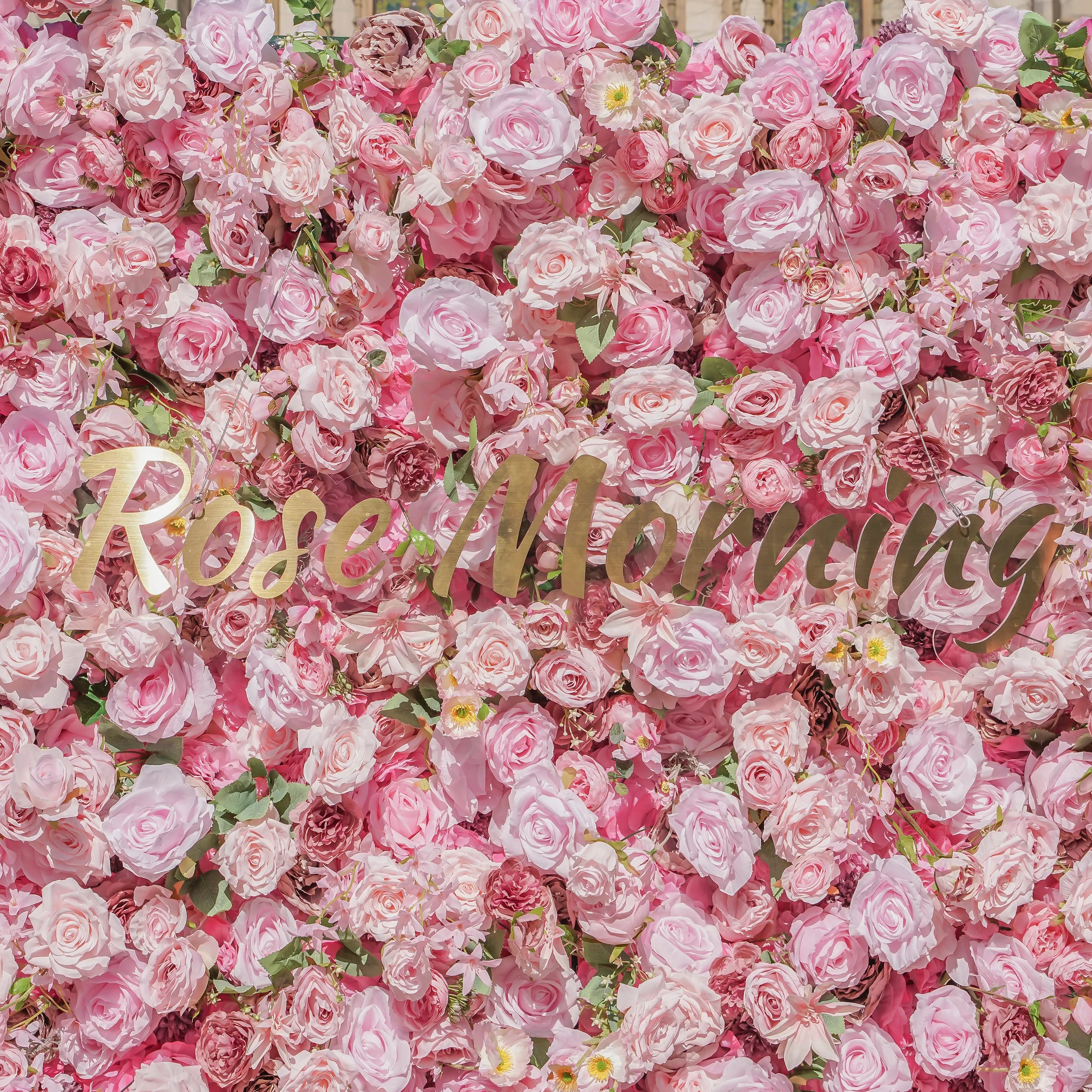Pelin：5D Fabric Artificial Flower Wall Rolling Up Curtain Flower Wall Free Shipping