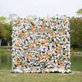 Penelope：3D Fabric Artificial rolling up curtain flower wall Free Shipping