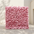 Perira: Luxury 5D Pink Silk Floral Wall Roll-Up Backdrop for Elegant Minimalist Weddings Free Shipping