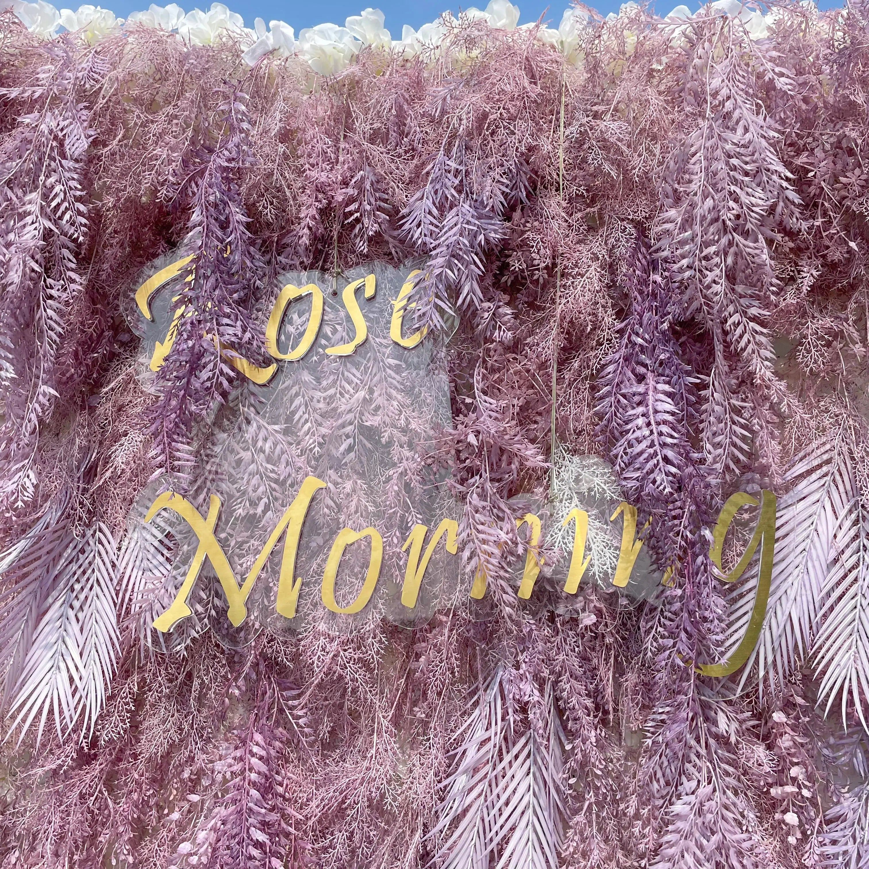Purple Dream：5D Fabric Artificial rolling up curtain flower wall Free Shipping
