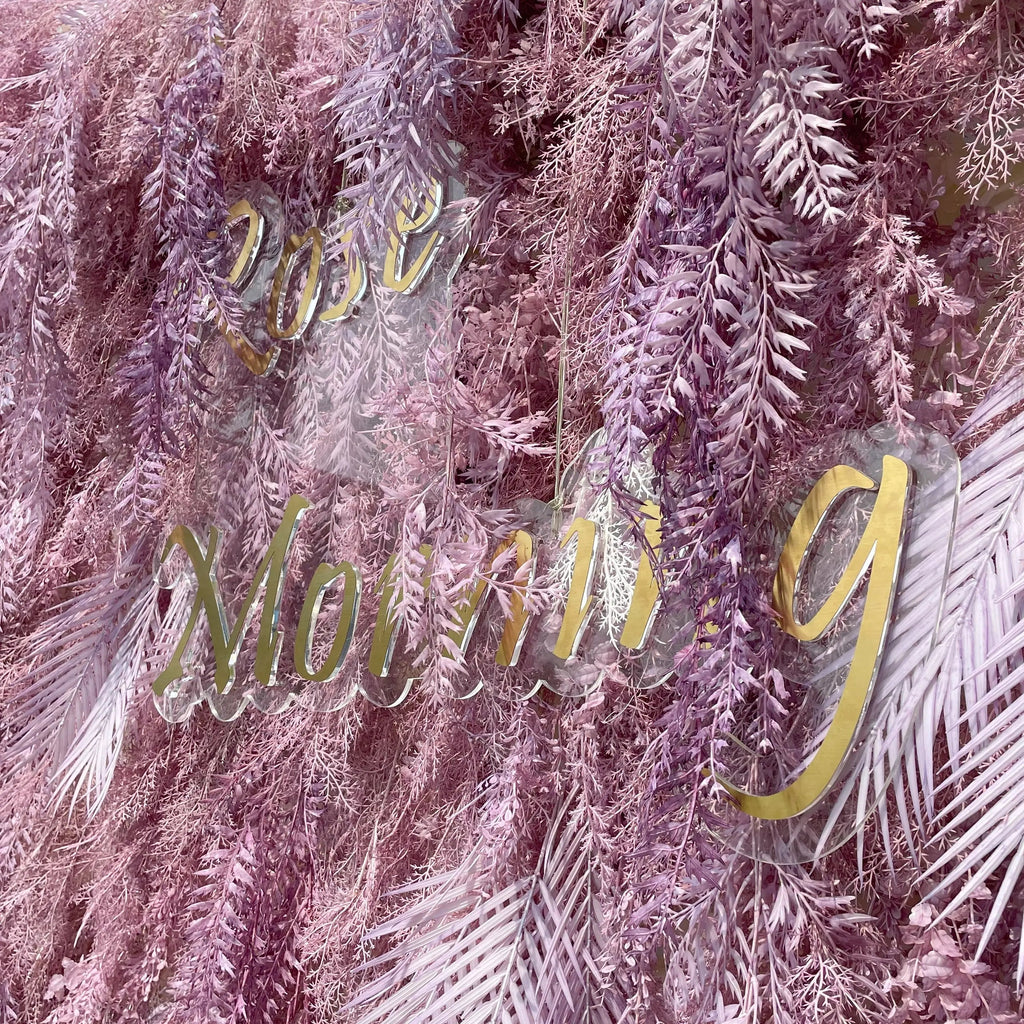 Purple Dream：5D Fabric Artificial rolling up curtain flower wall Free Shipping