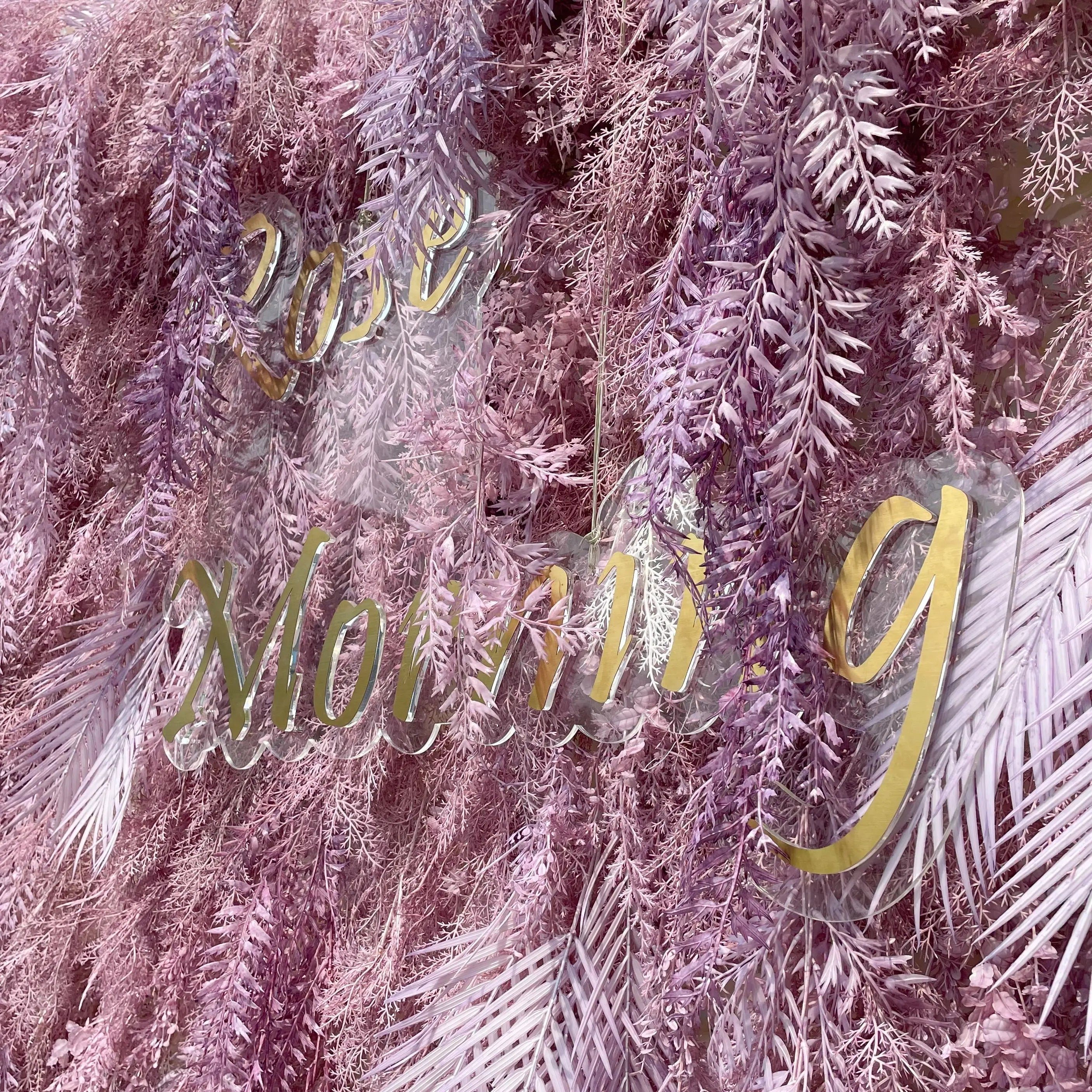 Purple Dream：5D Fabric Artificial rolling up curtain flower wall Free Shipping