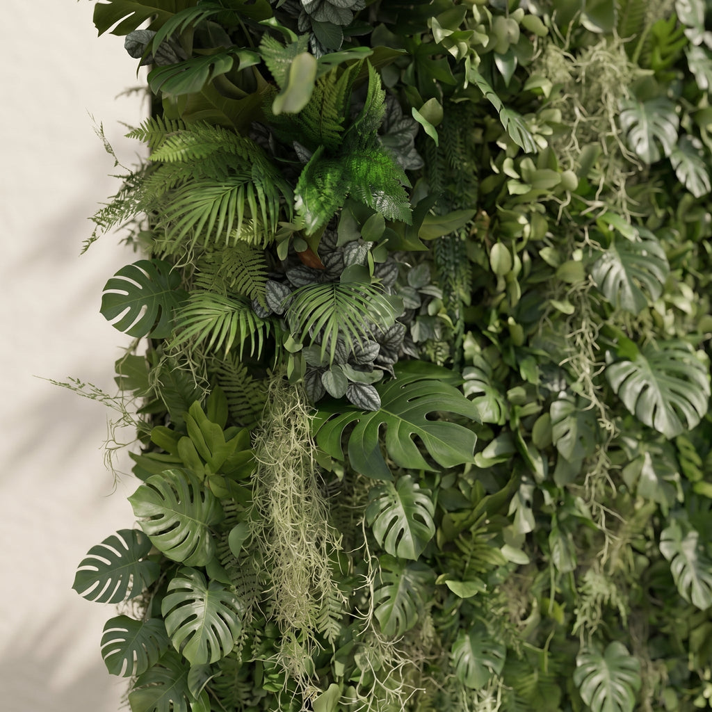 Raelira: Luxury 5D Green Silk Floral Wall Roll-Up Backdrop for Elegant Minimalist Weddings Free Shipping