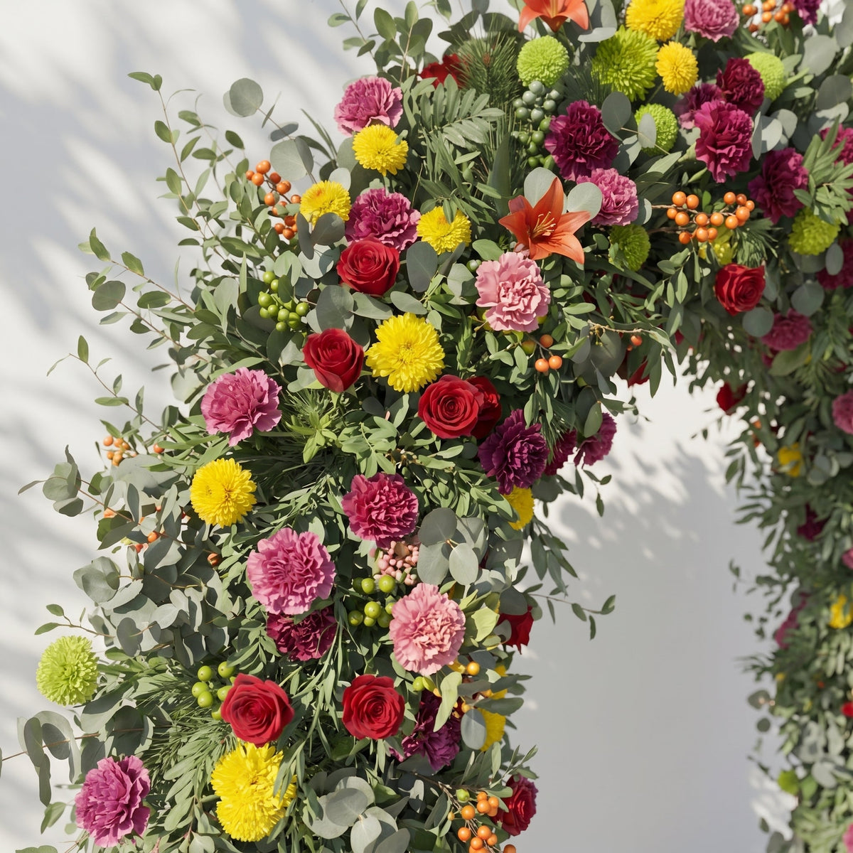 Raellyra: 2026 New Luxury Garden Style Flower arch with mixed color for Weddings&Events Decoration Incuding Frame
