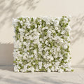 Ravalia: Luxury 5D White & Sage Green Silk Floral Wall Roll-Up Backdrop for Elegant Minimalist Weddings Free Shipping