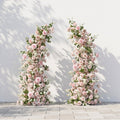 Ravvia: Classic Luxury Dusty Pink Roses Flower Arch for Wedding&Event Decor Including Frame ravvia front