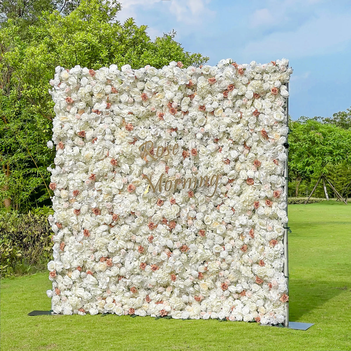 Sabrina：5D Garden Series New Fabric Artificial rolling up curtain flower wall Free Shipping