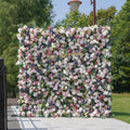 Selena：5D Fabric Artificial rolling up curtain flower wall Free Shipping