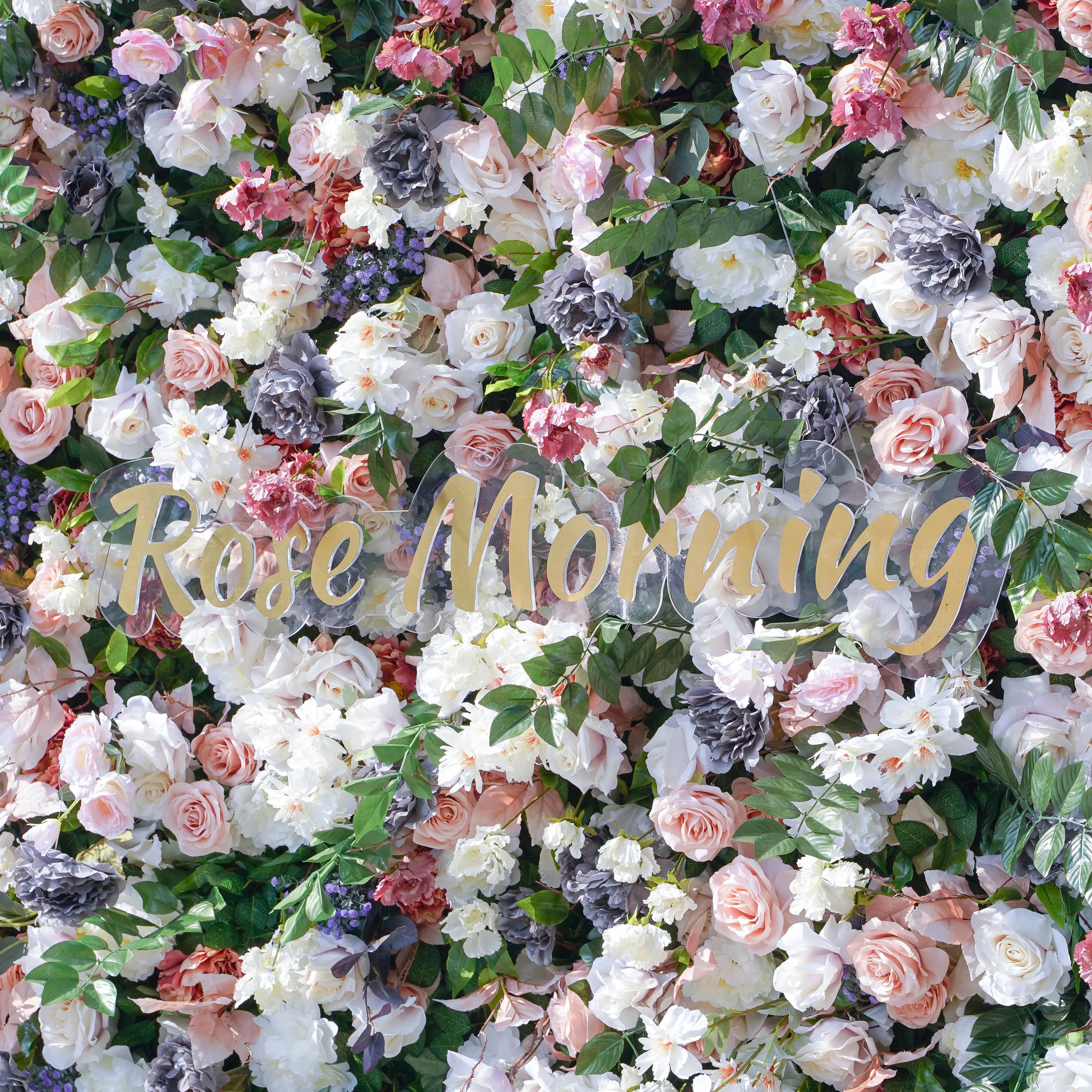 Selena：5D Fabric Artificial rolling up curtain flower wall Free Shipping