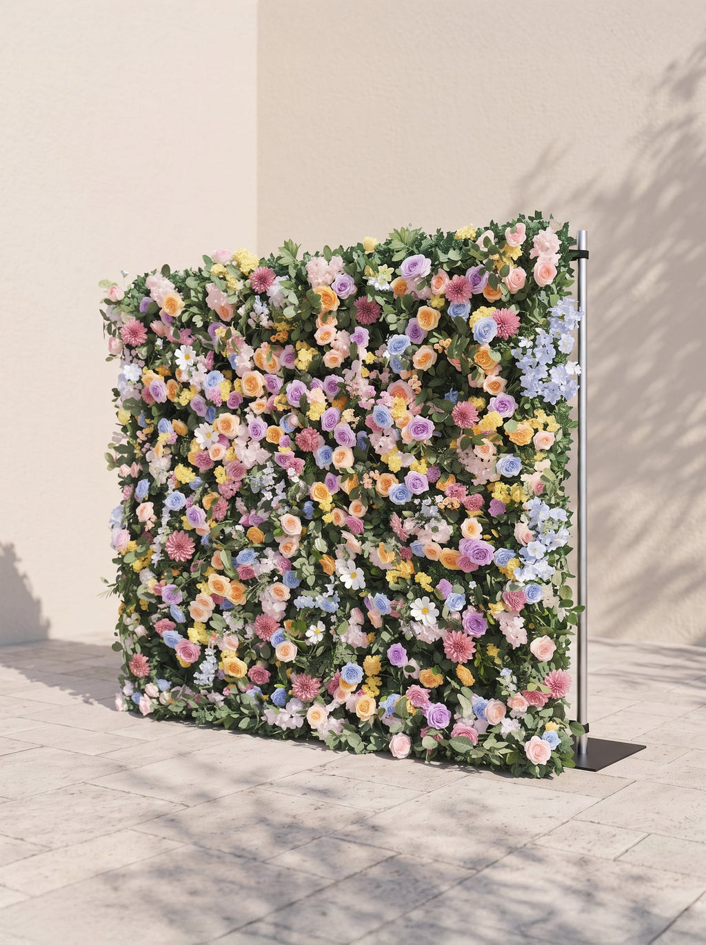 Sirenella 5D Fabric Artificial rolling up curtain flower wall — right view