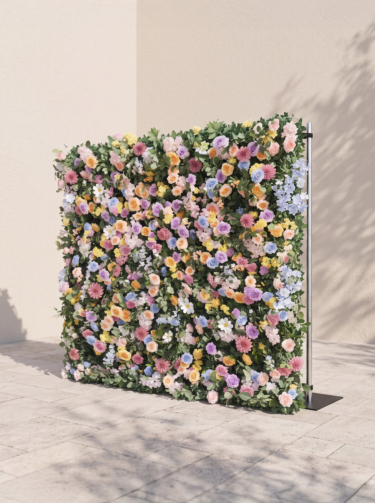 Sirenella 5D Fabric Artificial rolling up curtain flower wall — right view