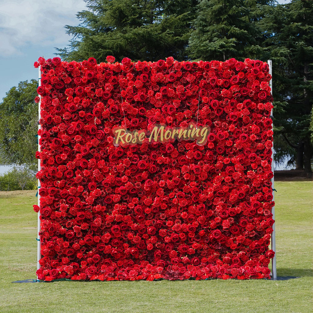 Stacie：5D Garden Series New Fabric Artificial rolling up curtain flower wall Free Shipping