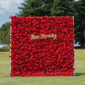 Stacie：5D Garden Series New Fabric Artificial rolling up curtain flower wall Free Shipping