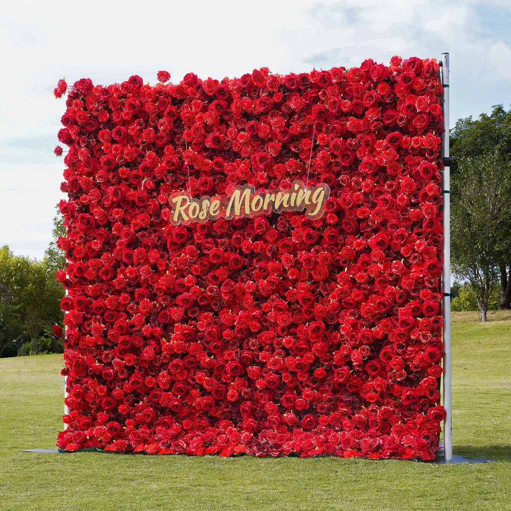 Stacie：5D Garden Series New Fabric Artificial rolling up curtain flower wall Free Shipping