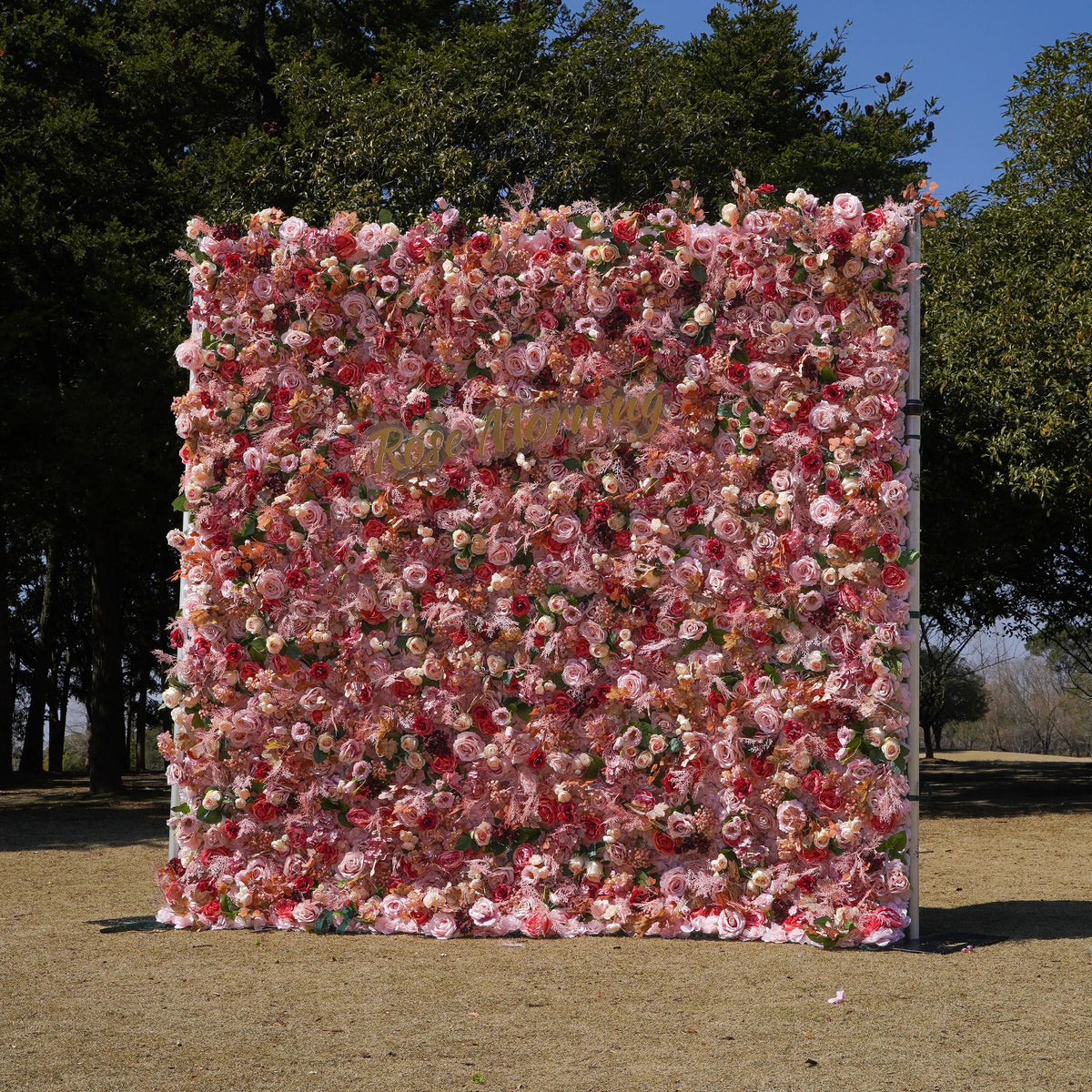 Sweetheart：5D Fabric Artificial rolling up curtain flower wall Free Shipping