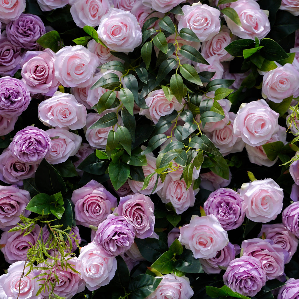 Tamara：5D Fabric Artificial rolling up curtain flower wall Rose Morning