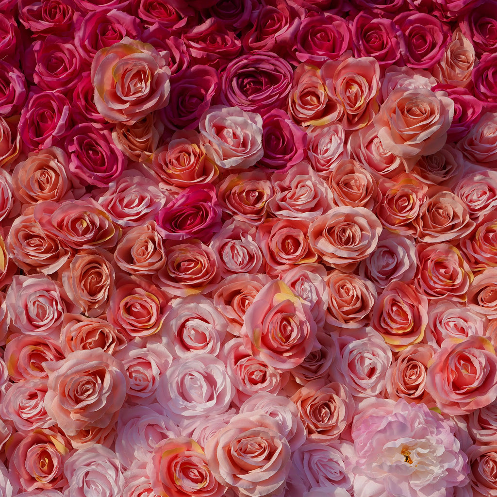 Tina：5D Fabric Artificial rolling up curtain flower wall Free Shipping