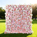 Blush & Coral Floral Extravaganza Wall: A Romantic. Dreamy Masterpiece for Enchanting Celebrations | VF-544