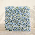 Vasper:5D Dusty Baby Blue & Ivory White Silk Rose Flower Wall Roll-Up Fabric Backdrop for Romantic Weddings & Proposals Free Shipping
