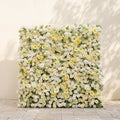 Violina:Luxury 5D White&Yellow Flower Wall Roll-Up Wedding Backdrop for Wedding and Event Decoration violina front