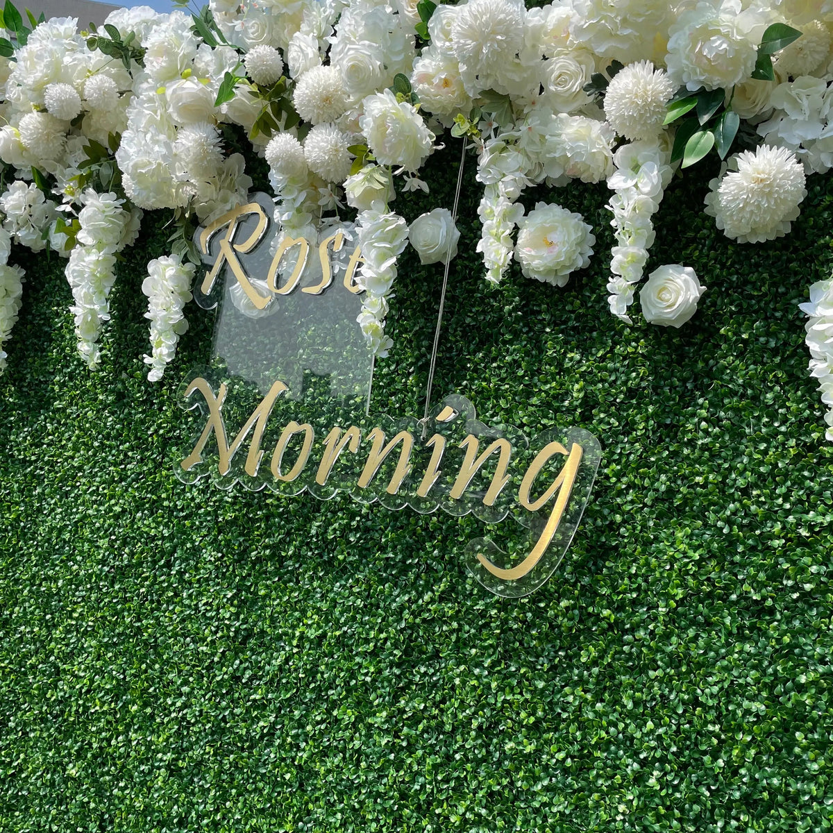 Wisteria：2D  Fabric Artificial rolling up curtain flower wall(Ready to ship) Free Shipping