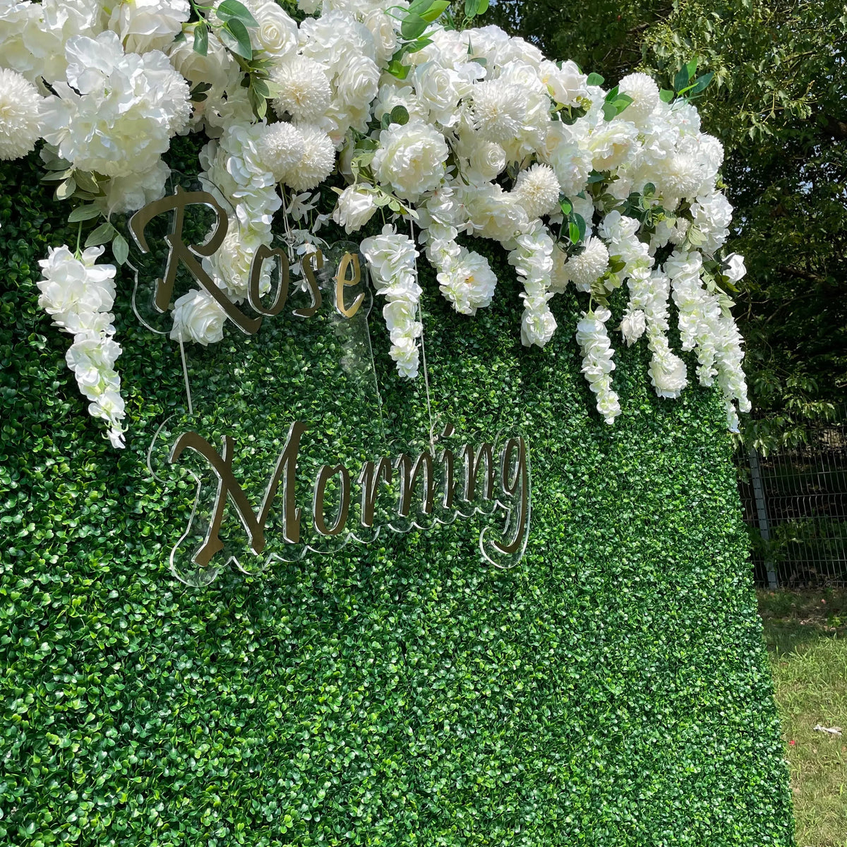 Wisteria：2D  Fabric Artificial rolling up curtain flower wall(Ready to ship) Free Shipping