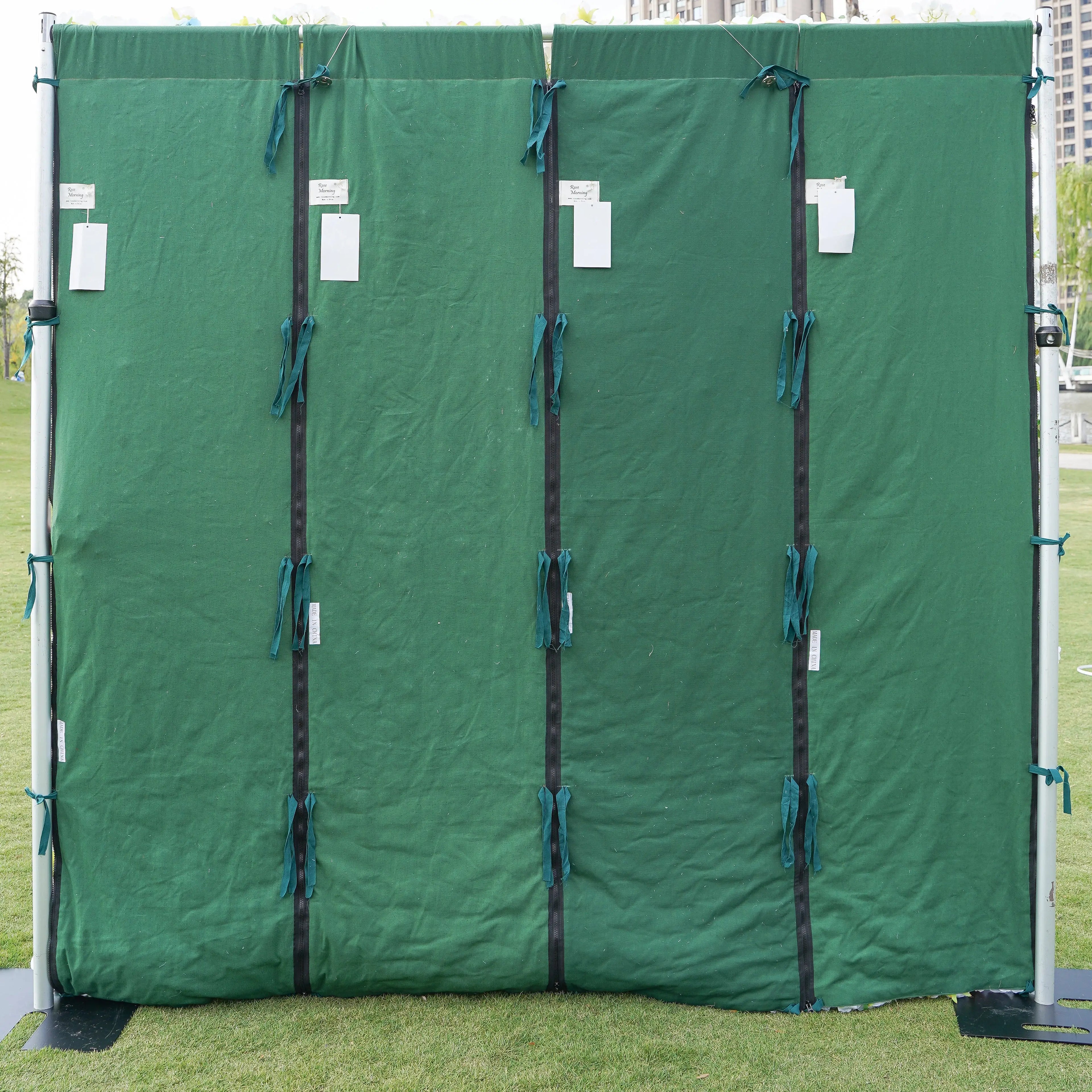 Zarova 5D Fabric Artificial rolling up curtain flower wall Free Shipping