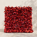 Yarsira: 3D Ruby Red & Deep Crimson Silk Floral Wall Backdrop for Luxury Weddings & Grand Galas Free Shipping