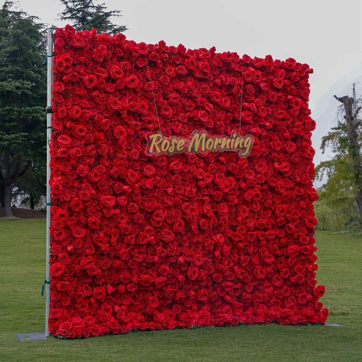 Yolanda：4D Fabric Artificial rolling up curtain flower wall Free Shipping