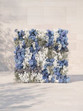 Zarena 5D Fabric Artificial rolling up curtain flower wall — front view
