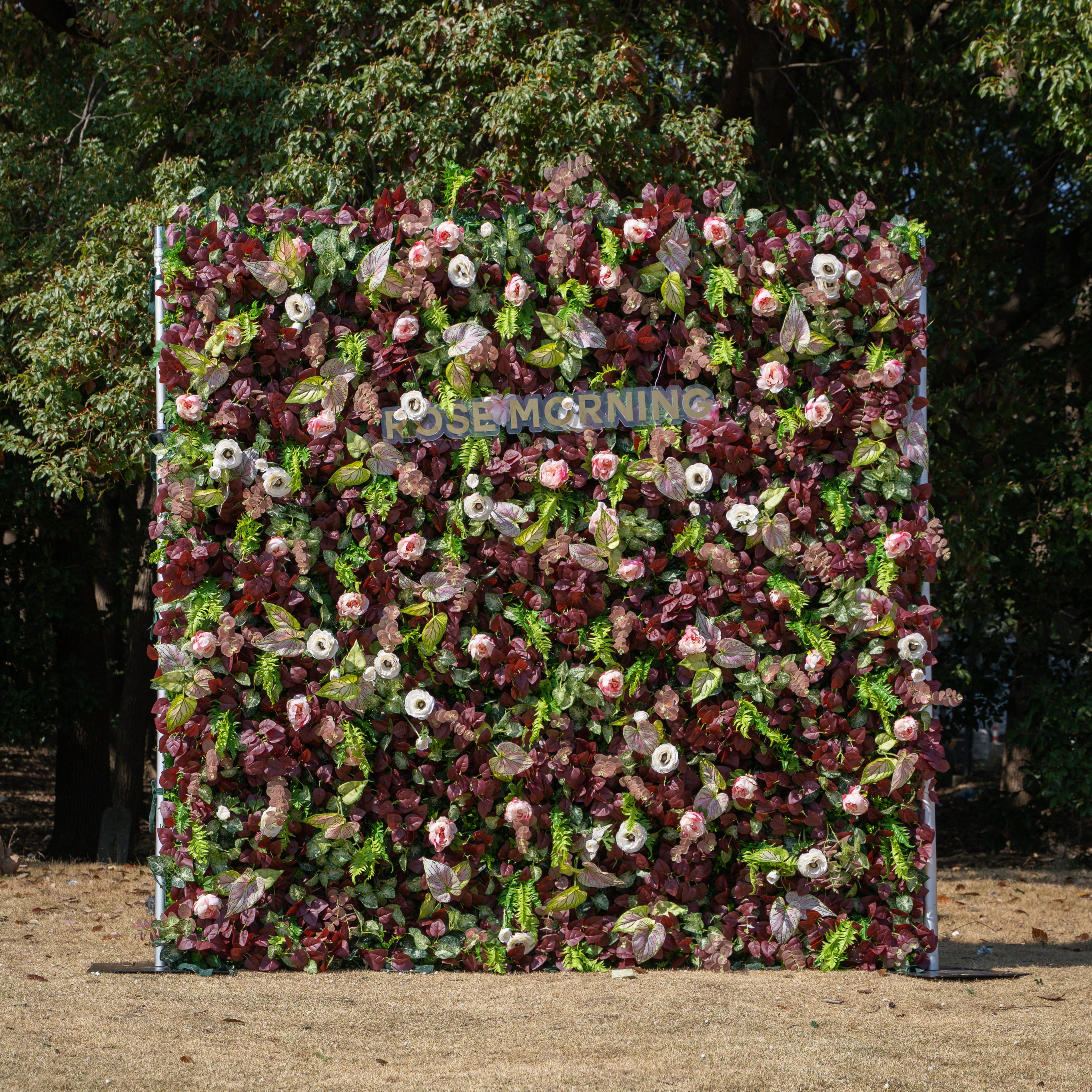 Adelaide：4D Fabric Artificial rolling up curtain flower wall Free Shipping