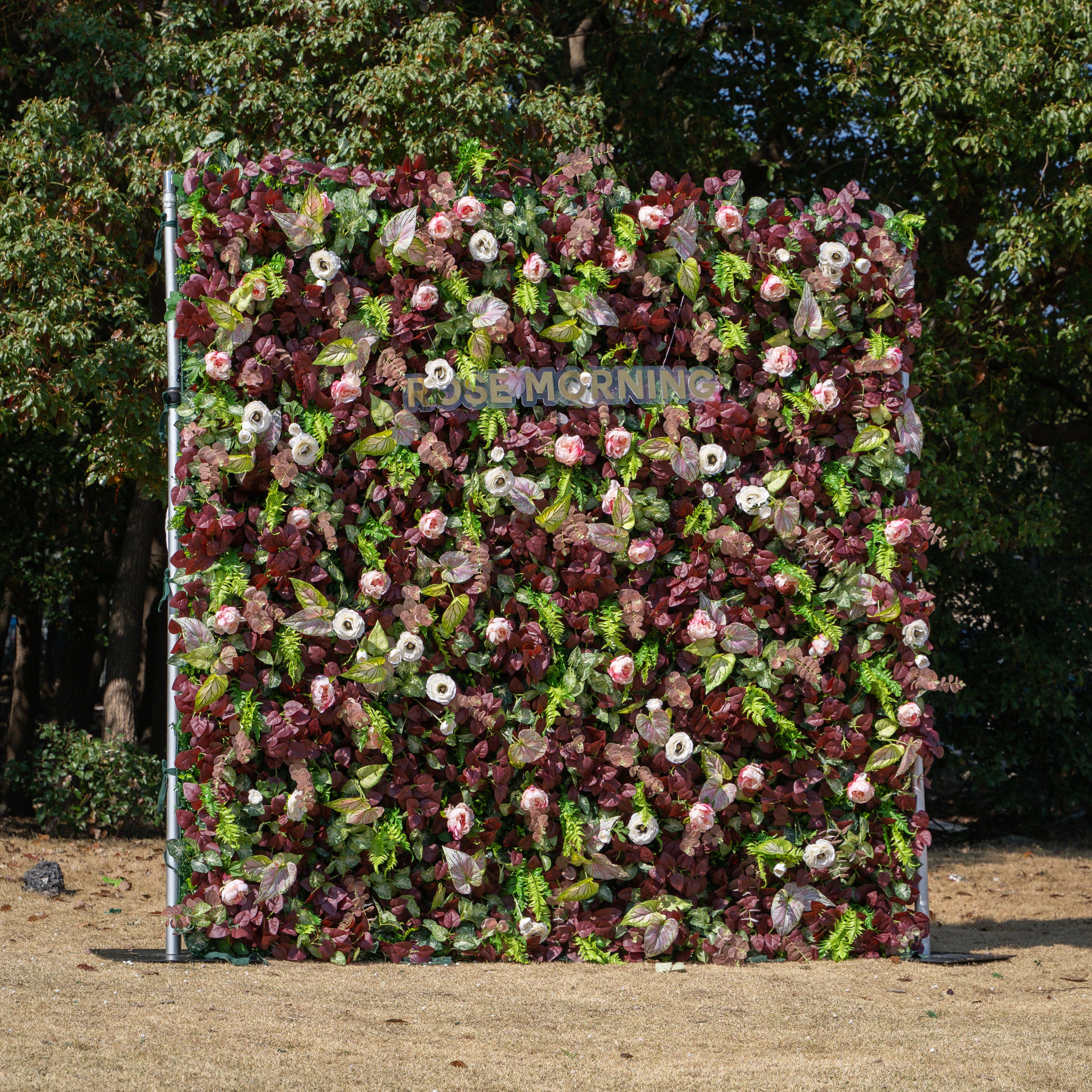 Adelaide：4D Fabric Artificial rolling up curtain flower wall Free Shipping