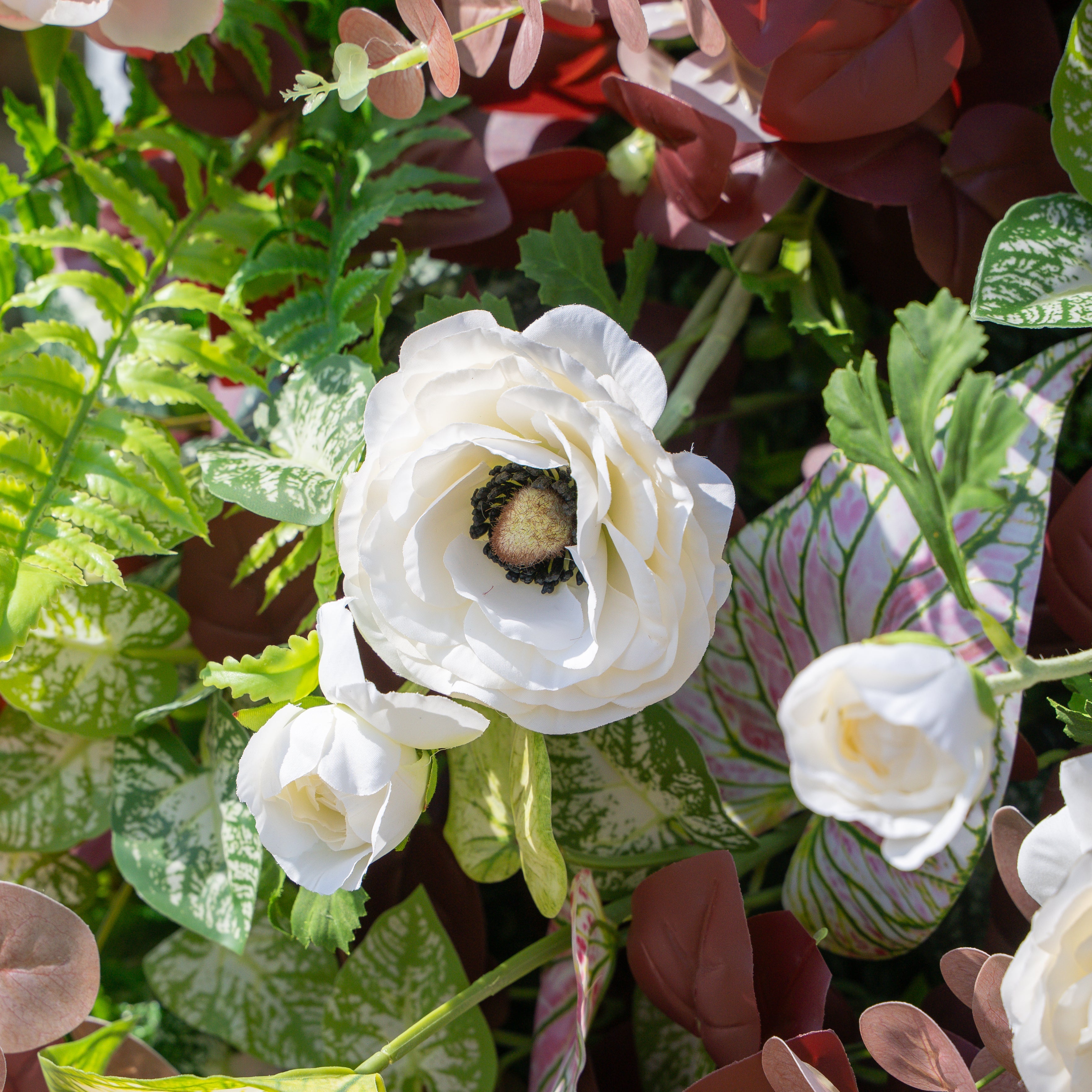 Adelaide：4D Fabric Artificial rolling up curtain flower wall (Ready to ship-Only USA) Free Shipping