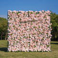 Annette：5D Fabric Artificial rolling up curtain flower wall Free Shipping