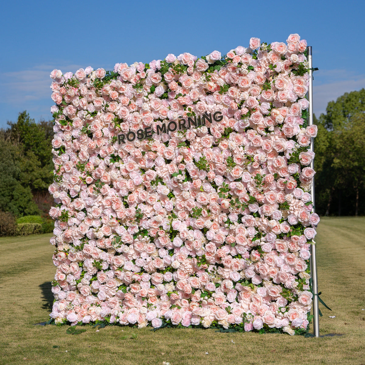 Annette：5D Fabric Artificial rolling up curtain flower wall Free Shipping