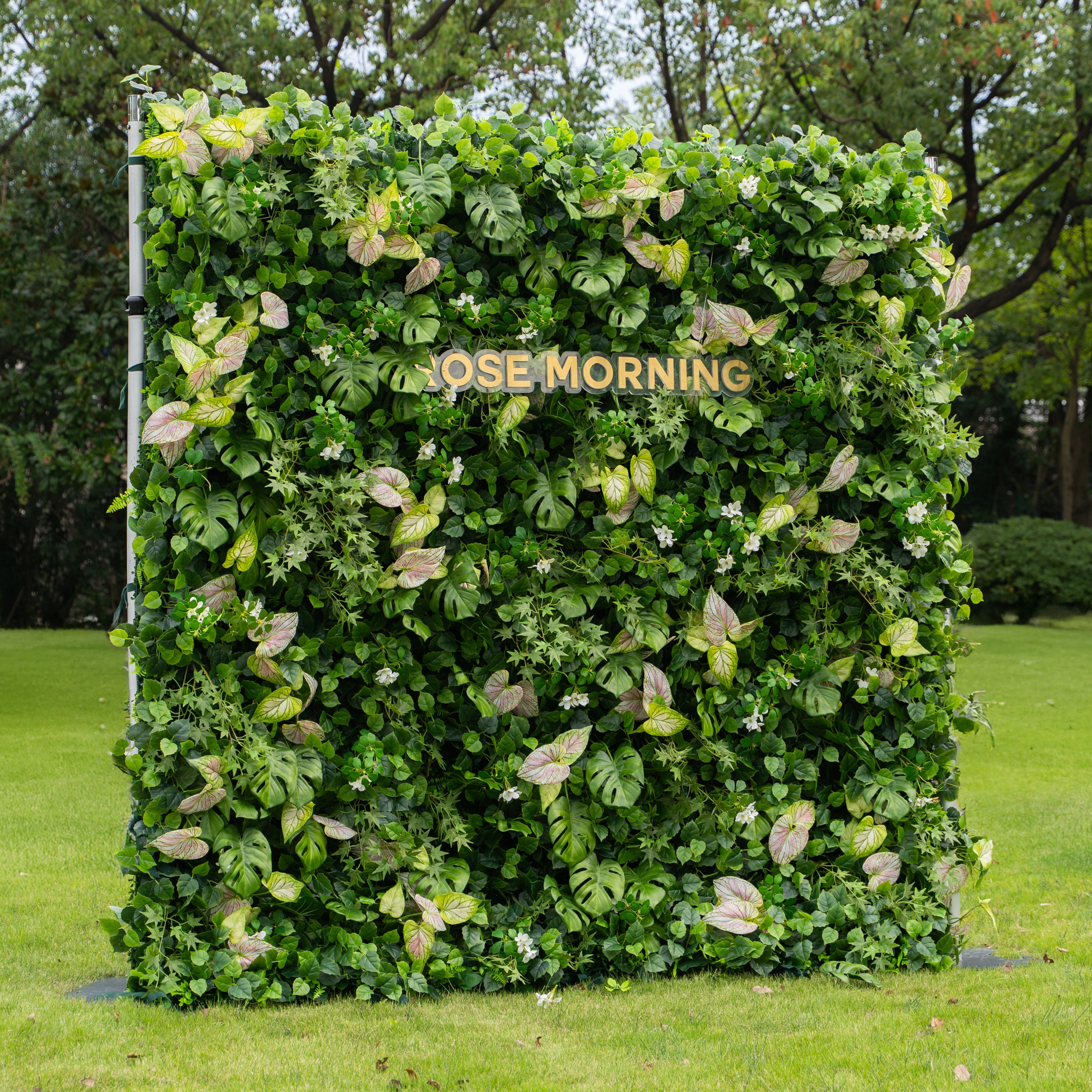 Aura：4D Fabric Artificial rolling up curtain flower wall Free Shipping