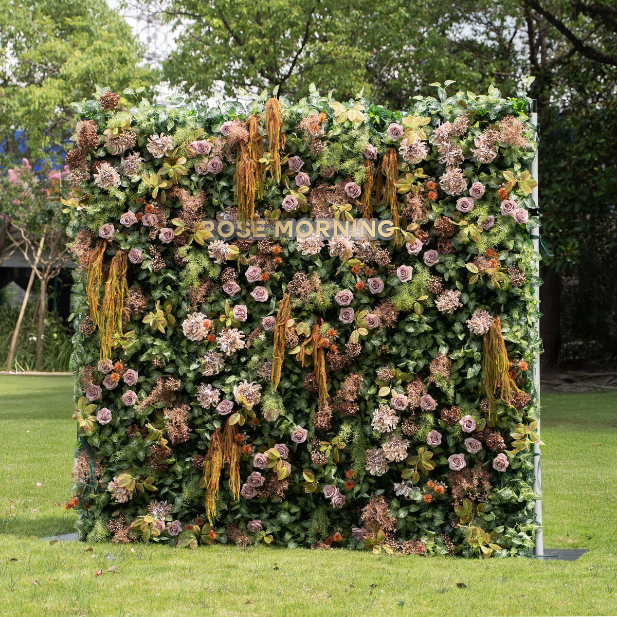 Autunno：Autumn Fall Flower Wall - 5D Fabric Seasonal Backdrop for Wedding Birthday Party Event Decoration Free Shipping