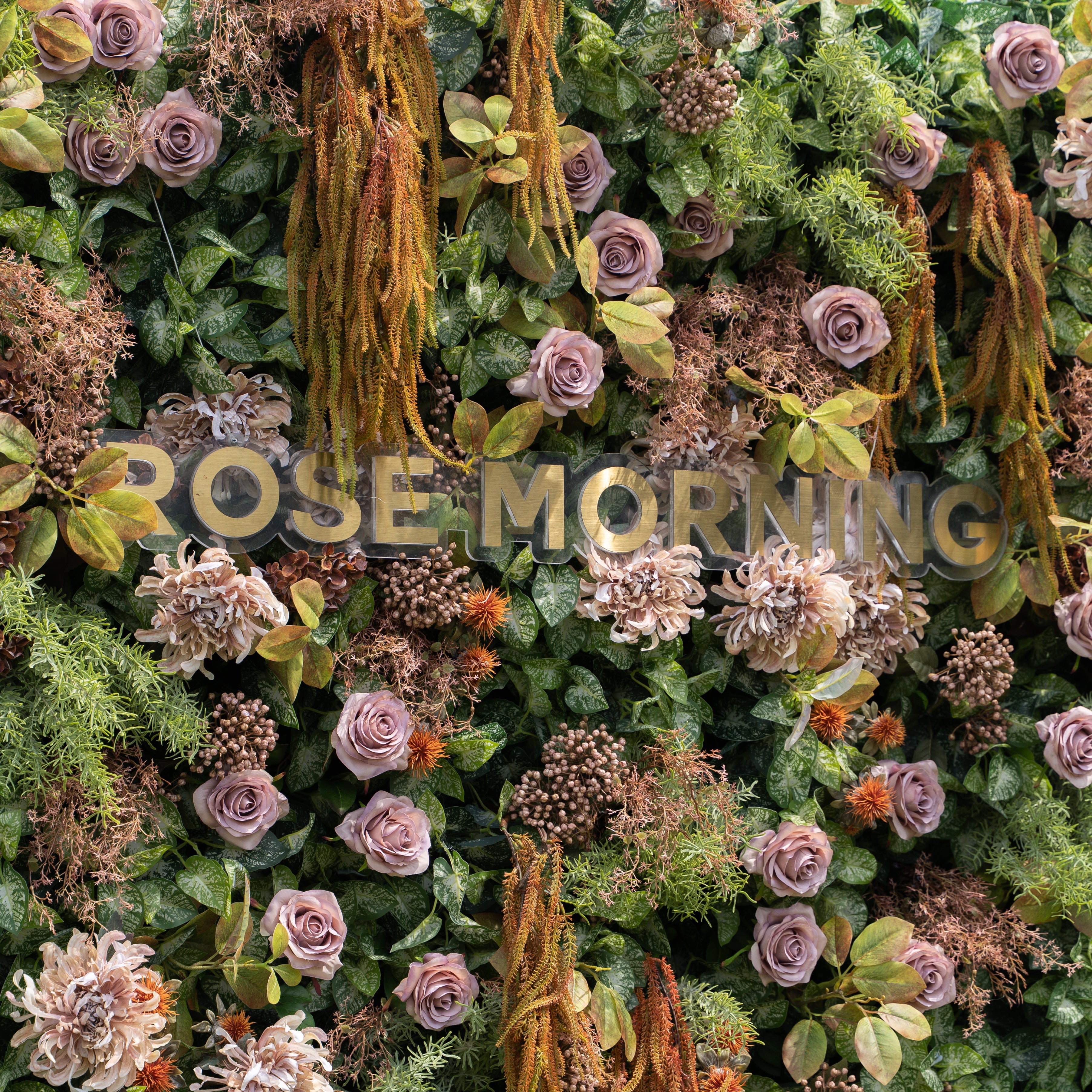 Autunno：Autumn Fall Flower Wall - 5D Fabric Seasonal Backdrop for Wedding Birthday Party Event Decoration Free Shipping