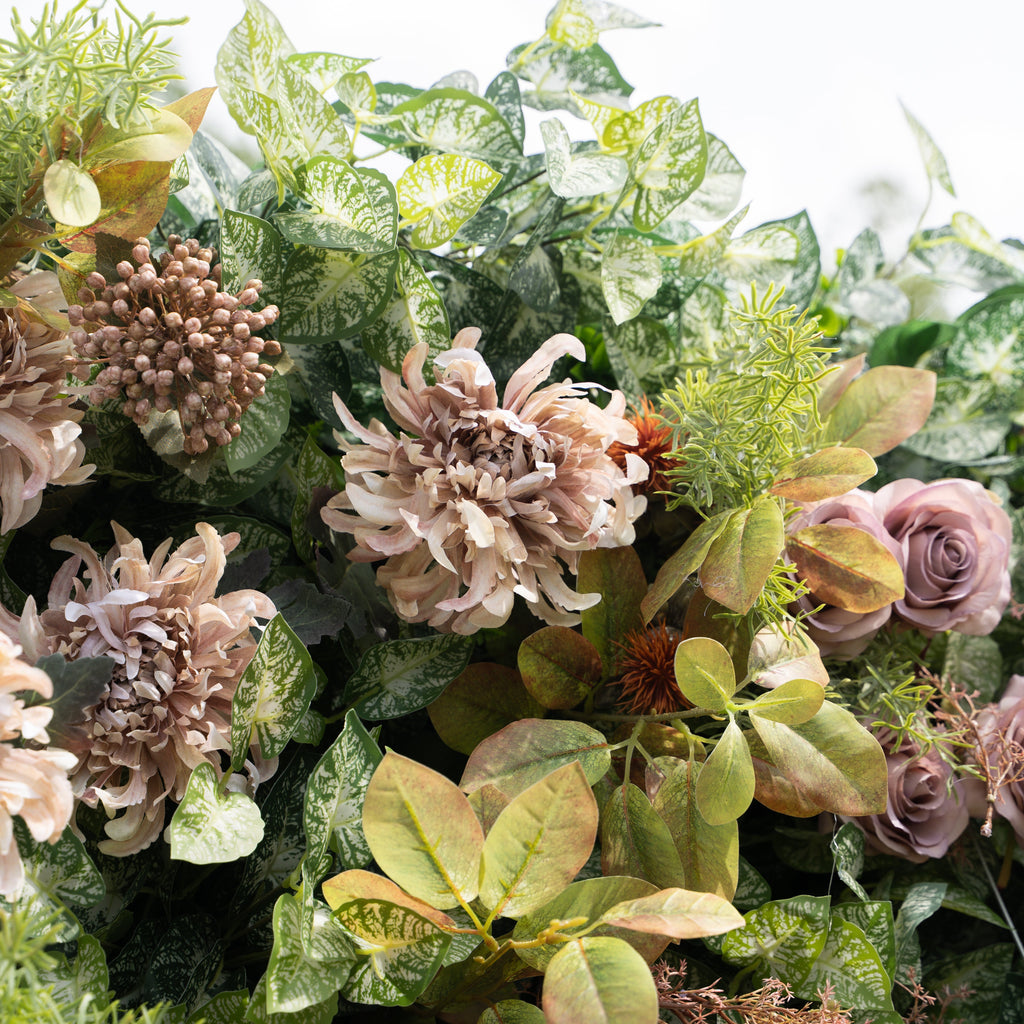 Autunno：Autumn Fall Flower Wall - 5D Fabric Seasonal Backdrop for Wedding Birthday Party Event Decoration Free Shipping