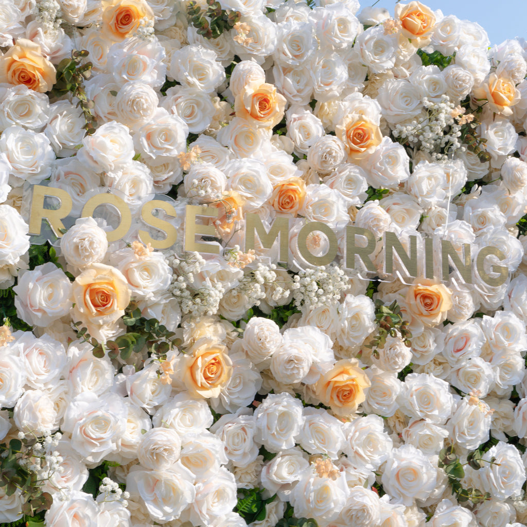 Bambi：5D Fabric Artificial rolling up curtain flower wall Free Shipping