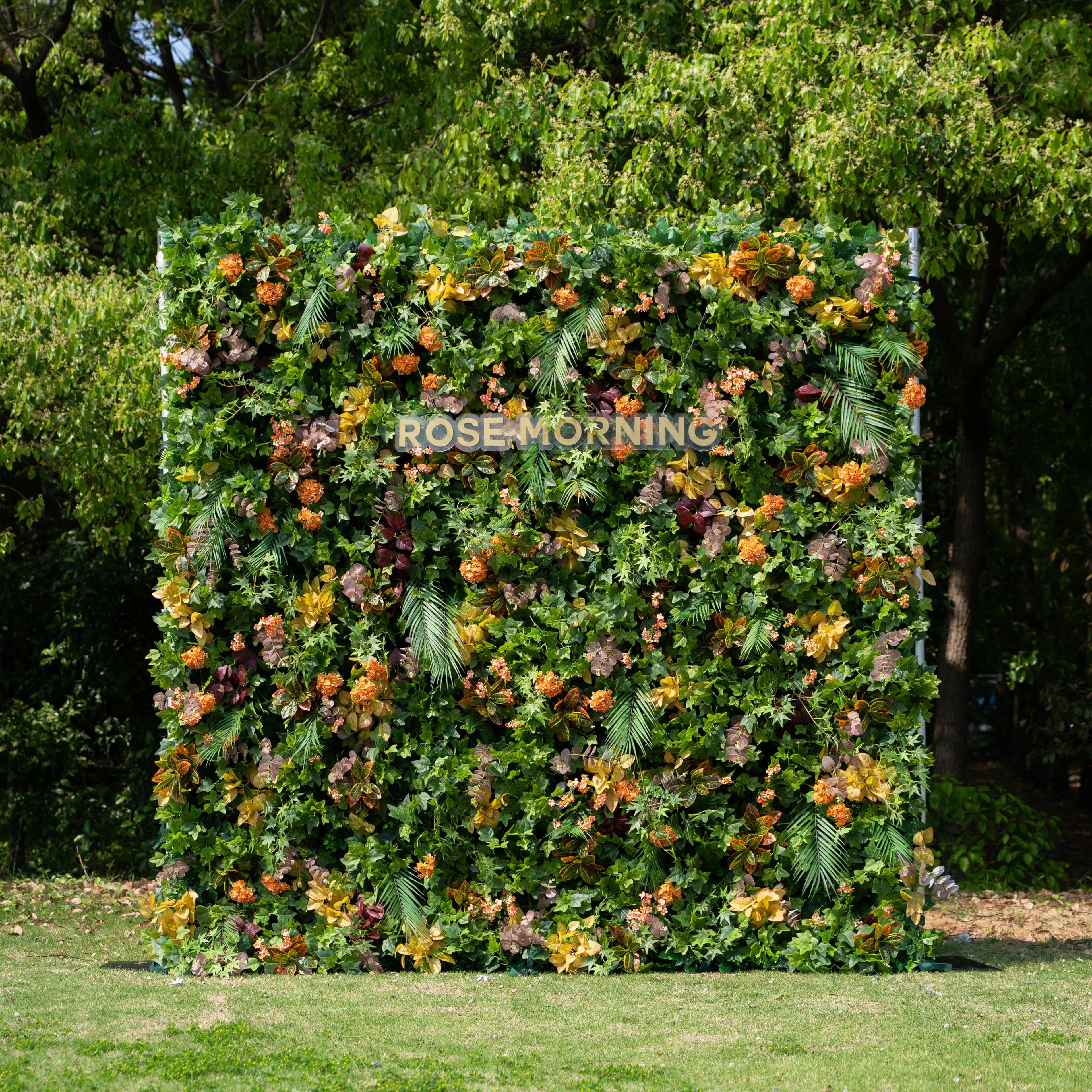 Berenice：4D Fabric Artificial rolling up curtain flower wall Free Shipping