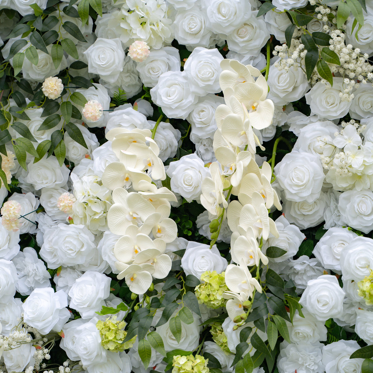 Bianca：3D Fabric Artificial rolling up curtain flower wall Free Shipping