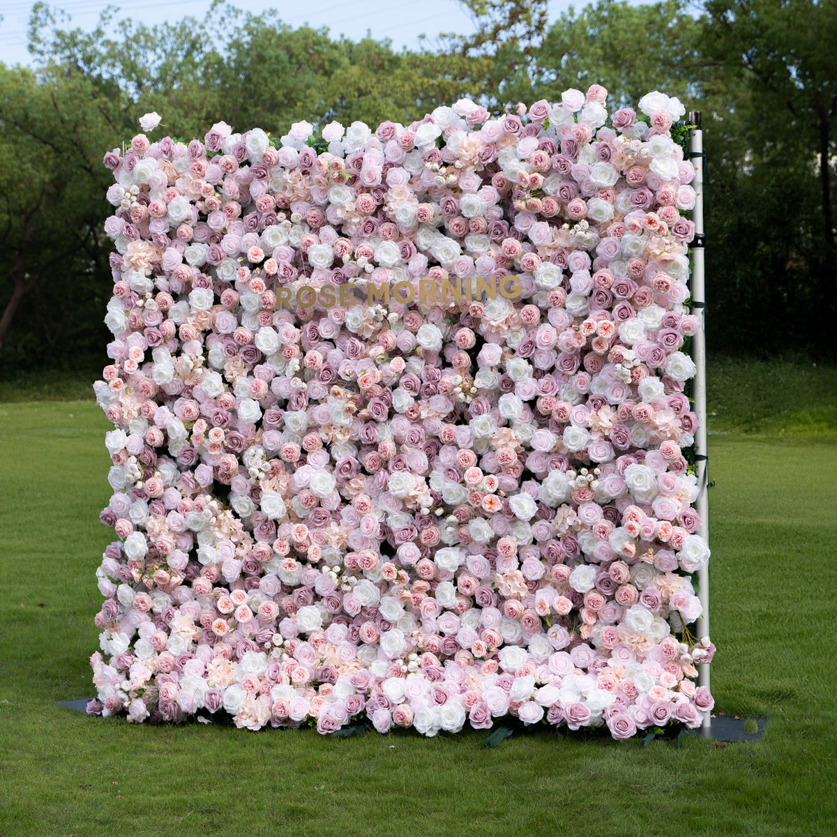 Blessed：5D Fabric Artificial rolling up curtain flower wall Free Shipping